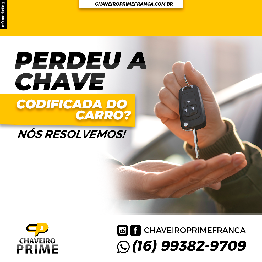 Perdeu a chave codificada do carro? Nós resolvemos!