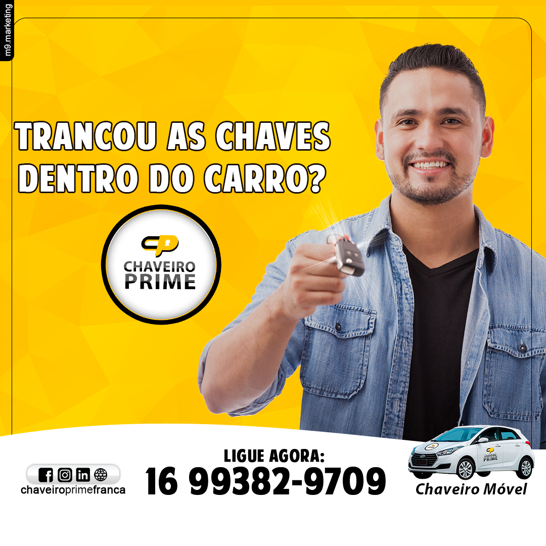 Trancou as chaves dentro do carro?